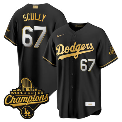 Men's Los Angeles Dodgers "Gold Collection" Premier Limited Jersey - All Stitched