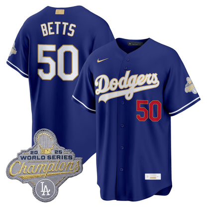 Men's Los Angeles Dodgers "Gold Collection" Premier Limited Jersey - All Stitched