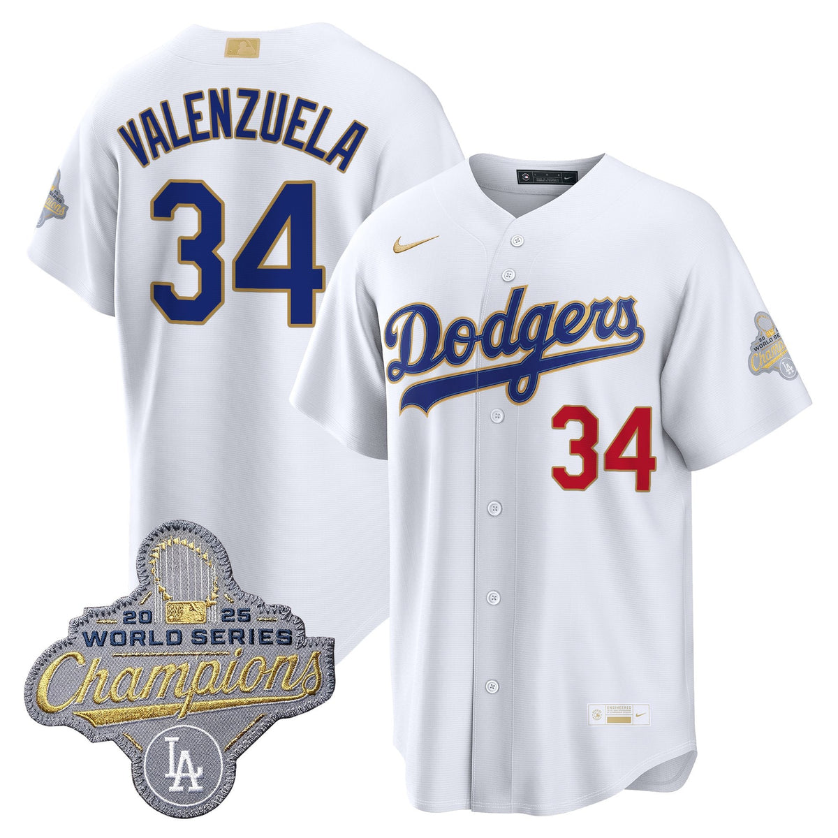 Men's Los Angeles Dodgers "Gold Collection" Premier Limited Jersey - All Stitched