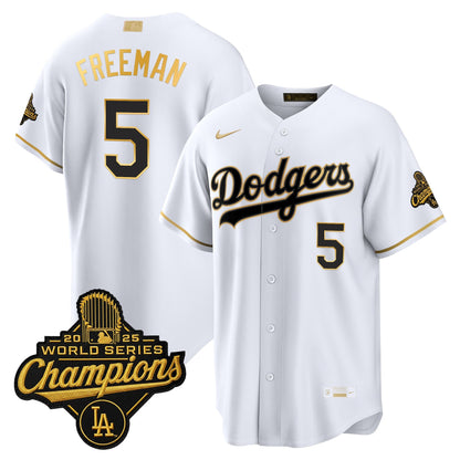 Men's Los Angeles Dodgers "Gold Collection" Premier Limited Jersey - All Stitched