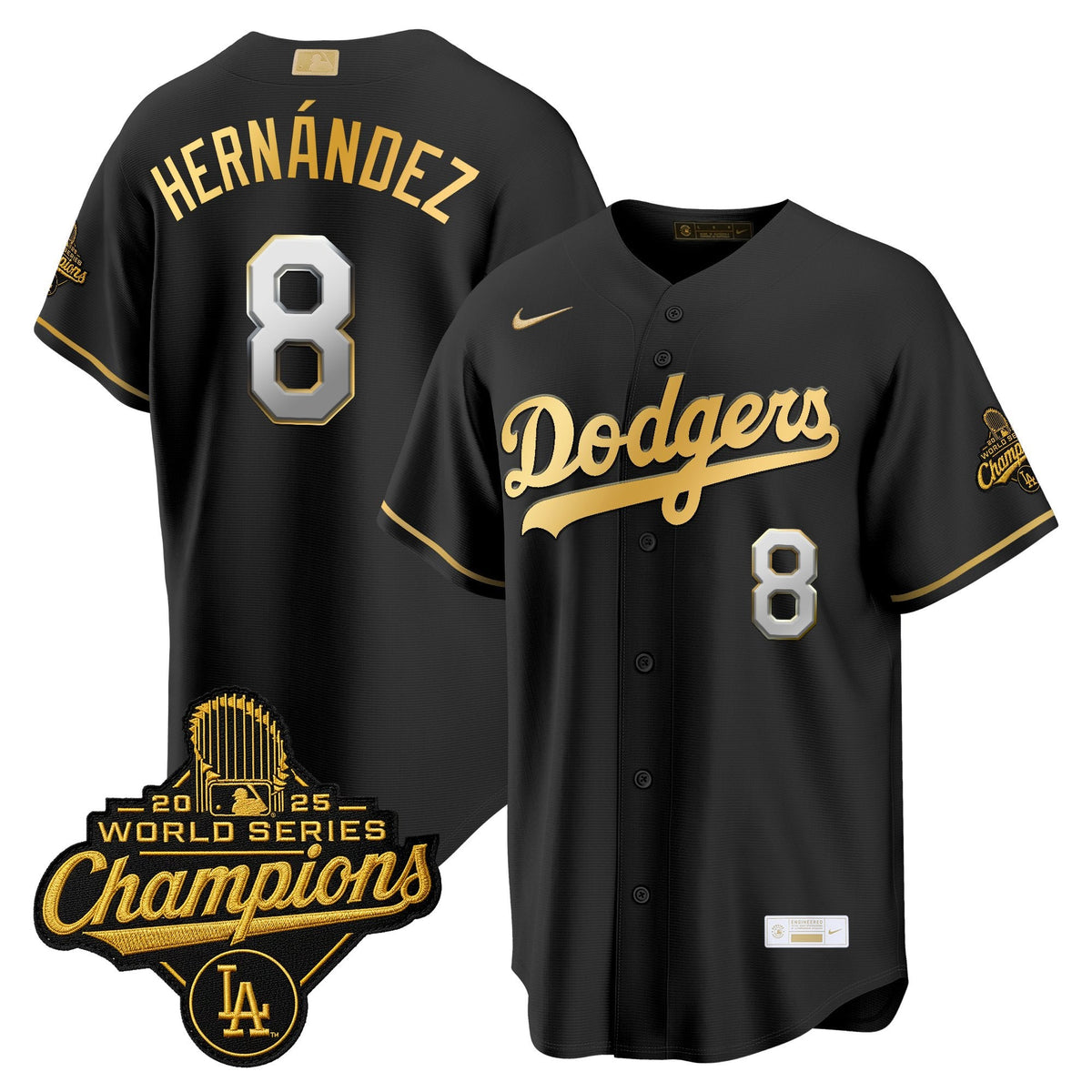 Men's Los Angeles Dodgers "Gold Collection" Premier Limited Jersey - All Stitched