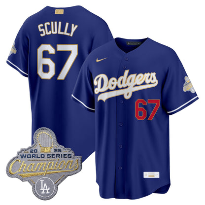 Men's Los Angeles Dodgers "Gold Collection" Premier Limited Jersey - All Stitched