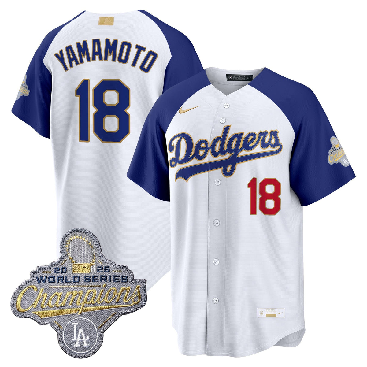 Men's Los Angeles Dodgers "Gold Collection" Premier Limited Jersey - All Stitched