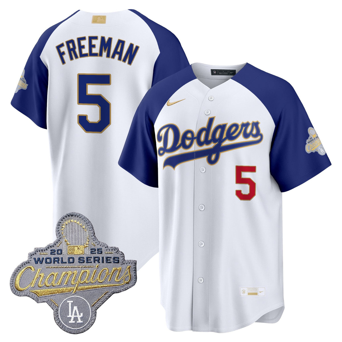 Men's Los Angeles Dodgers "Gold Collection" Premier Limited Jersey - All Stitched