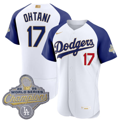 Men's Los Angeles Dodgers "Gold Collection" Premier Elite Jersey - All Stitched