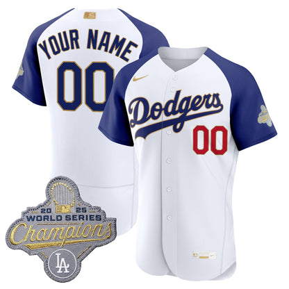 Los Angeles Dodgers "Gold Collection" Premier Elite Custom Jersey - All Stitched