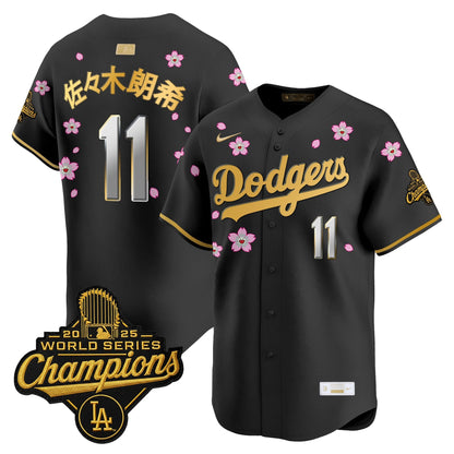 Men's Los Angeles Dodgers "Tokyo Series x Gold Collection" Vapor Premier Limited Jersey - All Stitched