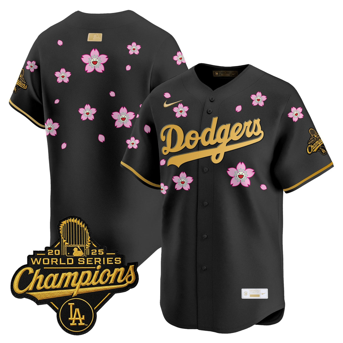 Men's Los Angeles Dodgers "Tokyo Series x Gold Collection" Vapor Premier Limited Jersey - All Stitched