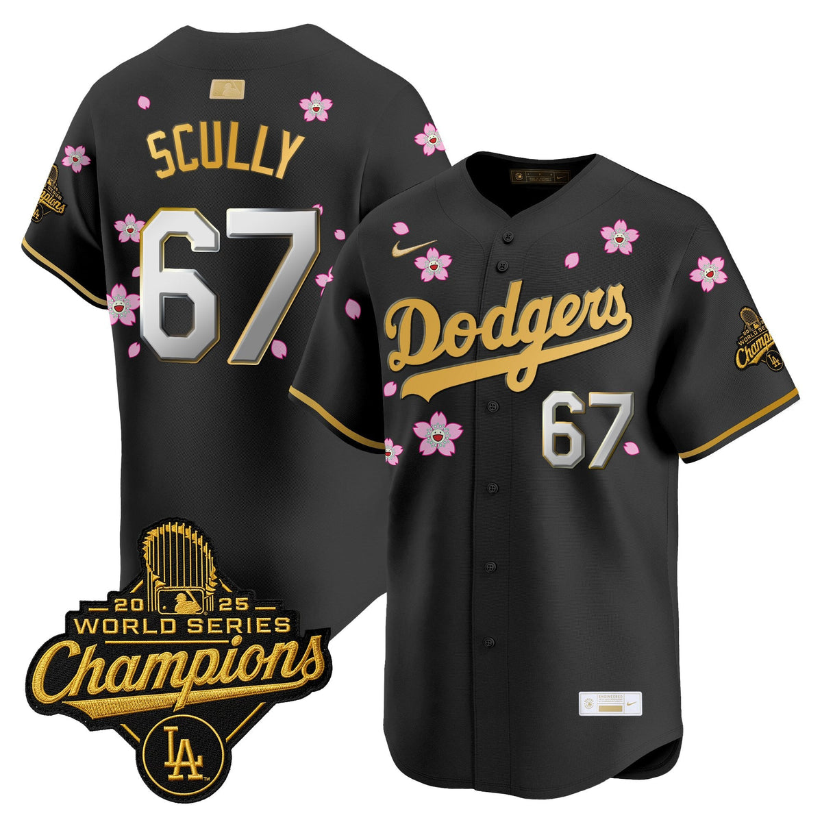 Men's Los Angeles Dodgers "Tokyo Series x Gold Collection" Vapor Premier Limited Jersey - All Stitched