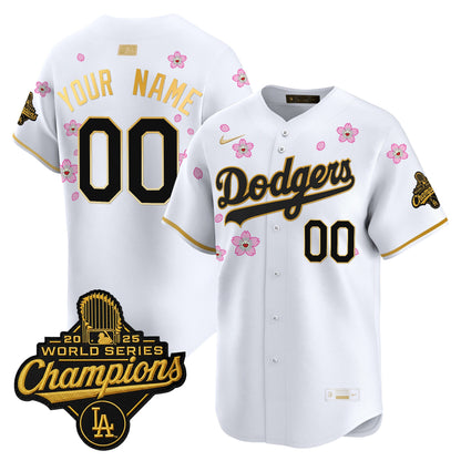Los Angeles Dodgers "Tokyo Series x Gold Collection" Vapor Premier Limited Custom Jersey - All Stitched