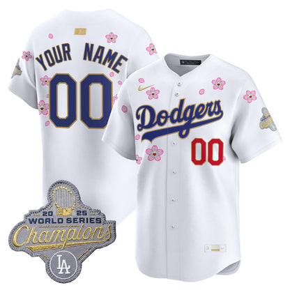 Los Angeles Dodgers "Tokyo Series x Gold Collection" Vapor Premier Limited Custom Jersey - All Stitched