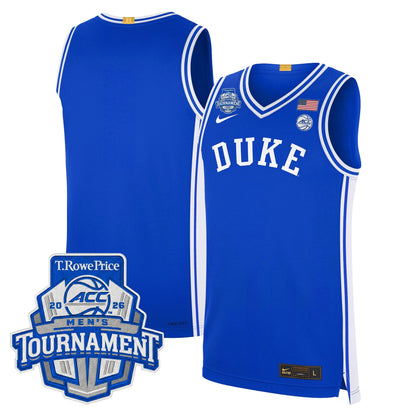 Men's Duke Blue Devils 2026 ACC Conference Tournament Champions Basketball Jersey - All Stitched