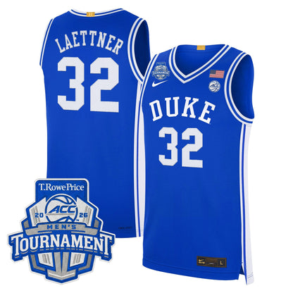 Men's Duke Blue Devils 2026 ACC Conference Tournament Champions Basketball Jersey - All Stitched