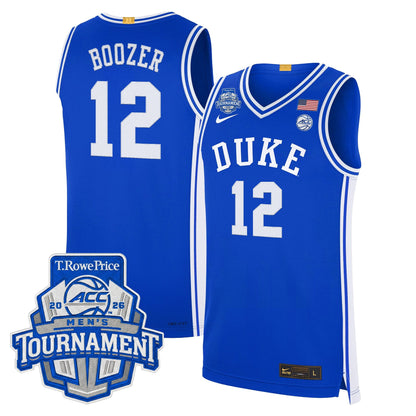 Men's Duke Blue Devils 2026 ACC Conference Tournament Champions Basketball Jersey - All Stitched
