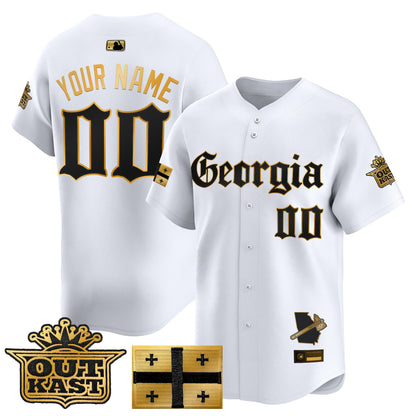 Atlanta Braves 'Georgia x Outkast Gothic Edition' Vapor Premier Limited Custom Jersey - All Stitched