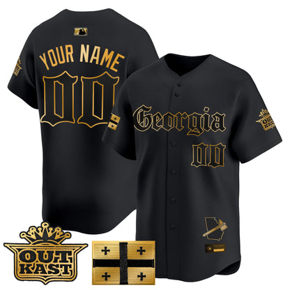 Atlanta Braves 'Georgia x Outkast Gothic Edition' Vapor Premier Limited Custom Jersey - All Stitched