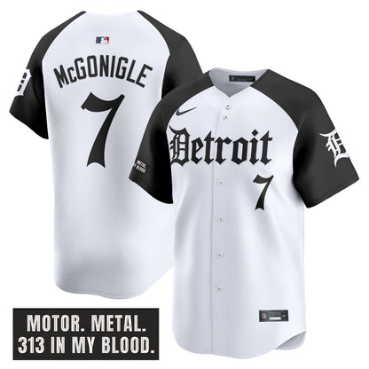 Men's Detroit Tigers 'Motor Gothic Edition' Vapor Premier Limited Jersey - All Stitched