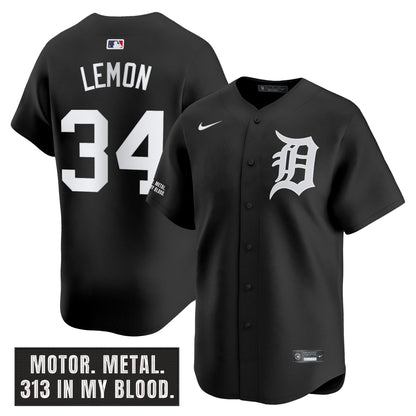 Men's Detroit Tigers 'Motor Gothic Edition' Vapor Premier Limited Jersey - All Stitched