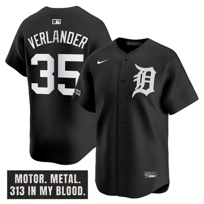 Men's Detroit Tigers 'Motor Gothic Edition' Vapor Premier Limited Jersey - All Stitched