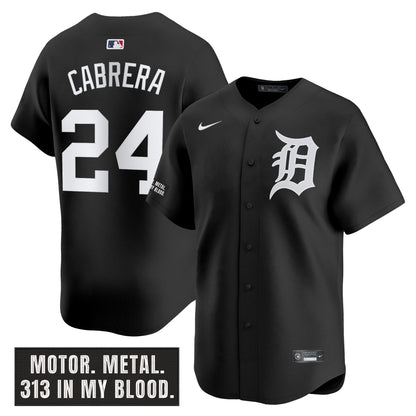 Men's Detroit Tigers 'Motor Gothic Edition' Vapor Premier Limited Jersey - All Stitched
