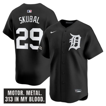 Men's Detroit Tigers 'Motor Gothic Edition' Vapor Premier Limited Jersey - All Stitched