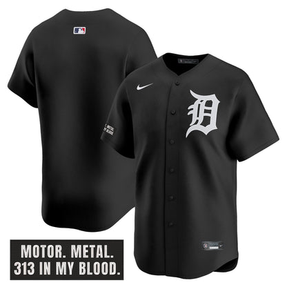 Men's Detroit Tigers 'Motor Gothic Edition' Vapor Premier Limited Jersey - All Stitched