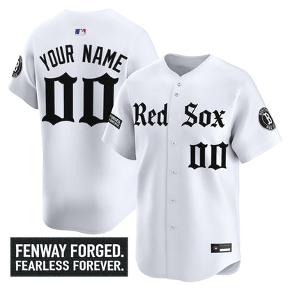 Boston Red Sox 'Gothic Edition' Vapor Premier Limited Custom Jersey - All Stitched