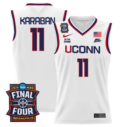 Men's UConn Huskies 2026 Final Four Patch Basketball Jersey - All Stitched