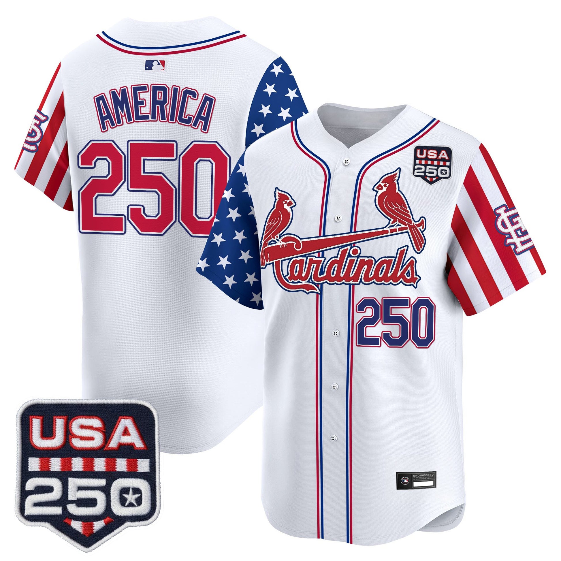 St. Louis Cardinals "America 250 Edition" Vapor Premier Limited Jersey - All Stitched