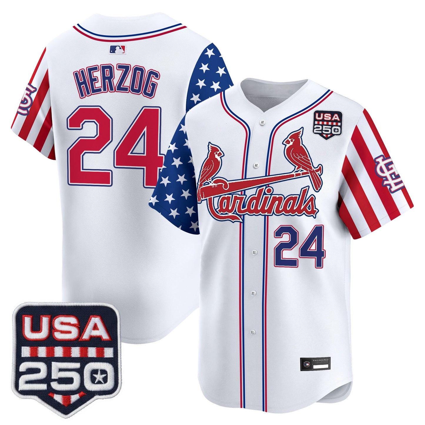 St. Louis Cardinals "America 250 Edition" Vapor Premier Limited Jersey - All Stitched