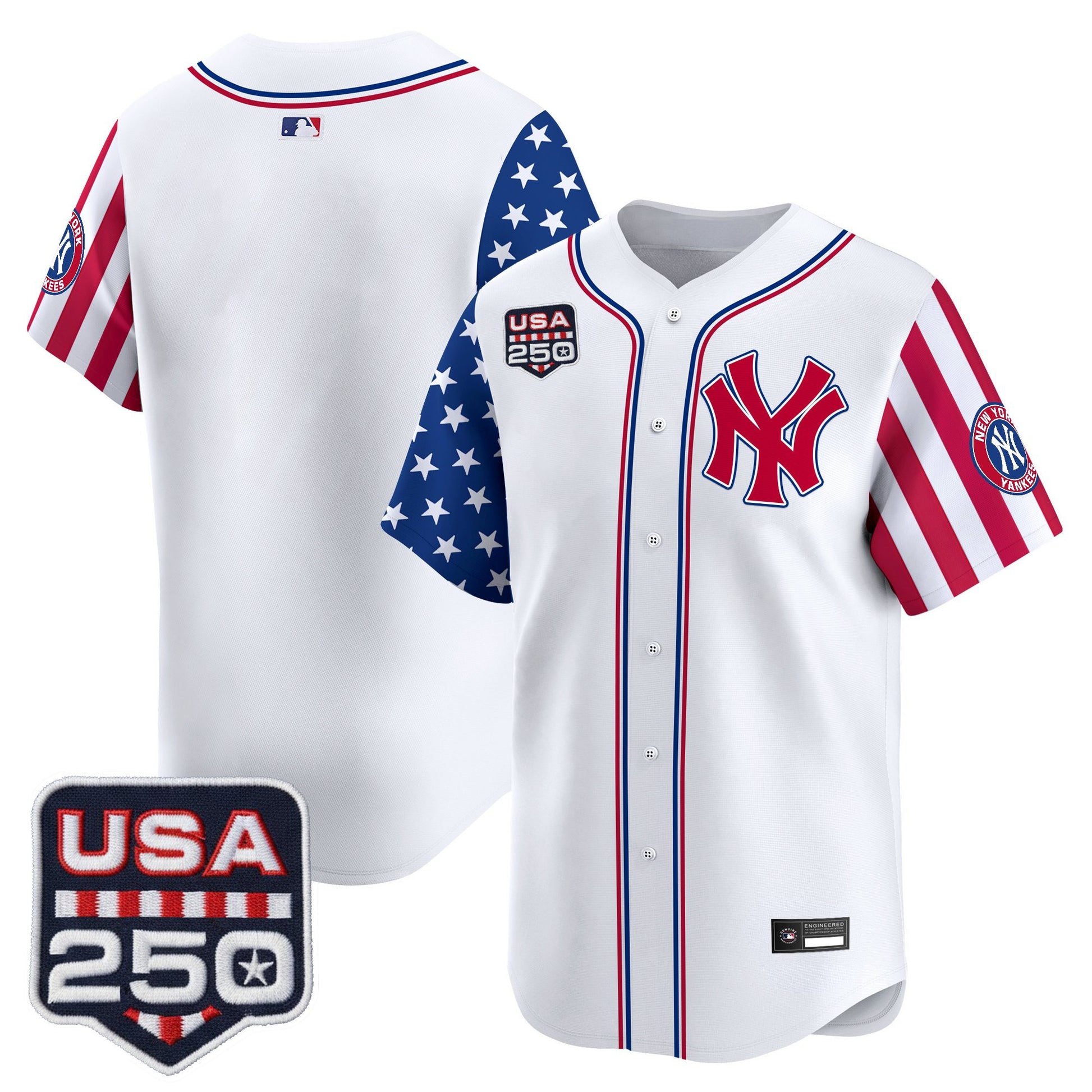 Yankees "America250 Edition" Vapor Premier Limited Jersey V2 - All Stitched