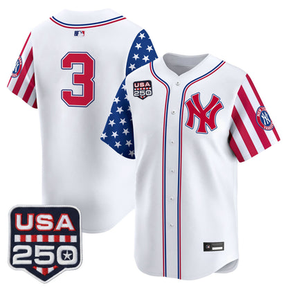 Yankees "America250 Edition" Vapor Premier Limited Jersey V2 - All Stitched