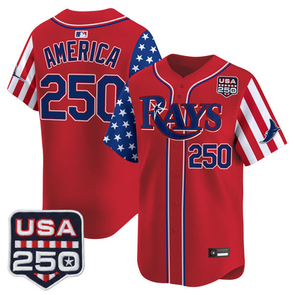 Tampa Bay Rays "America 250 Edition" Vapor Premier Limited Jersey - All Stitched
