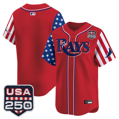 Tampa Bay Rays "America 250 Edition" Vapor Premier Limited Jersey - All Stitched
