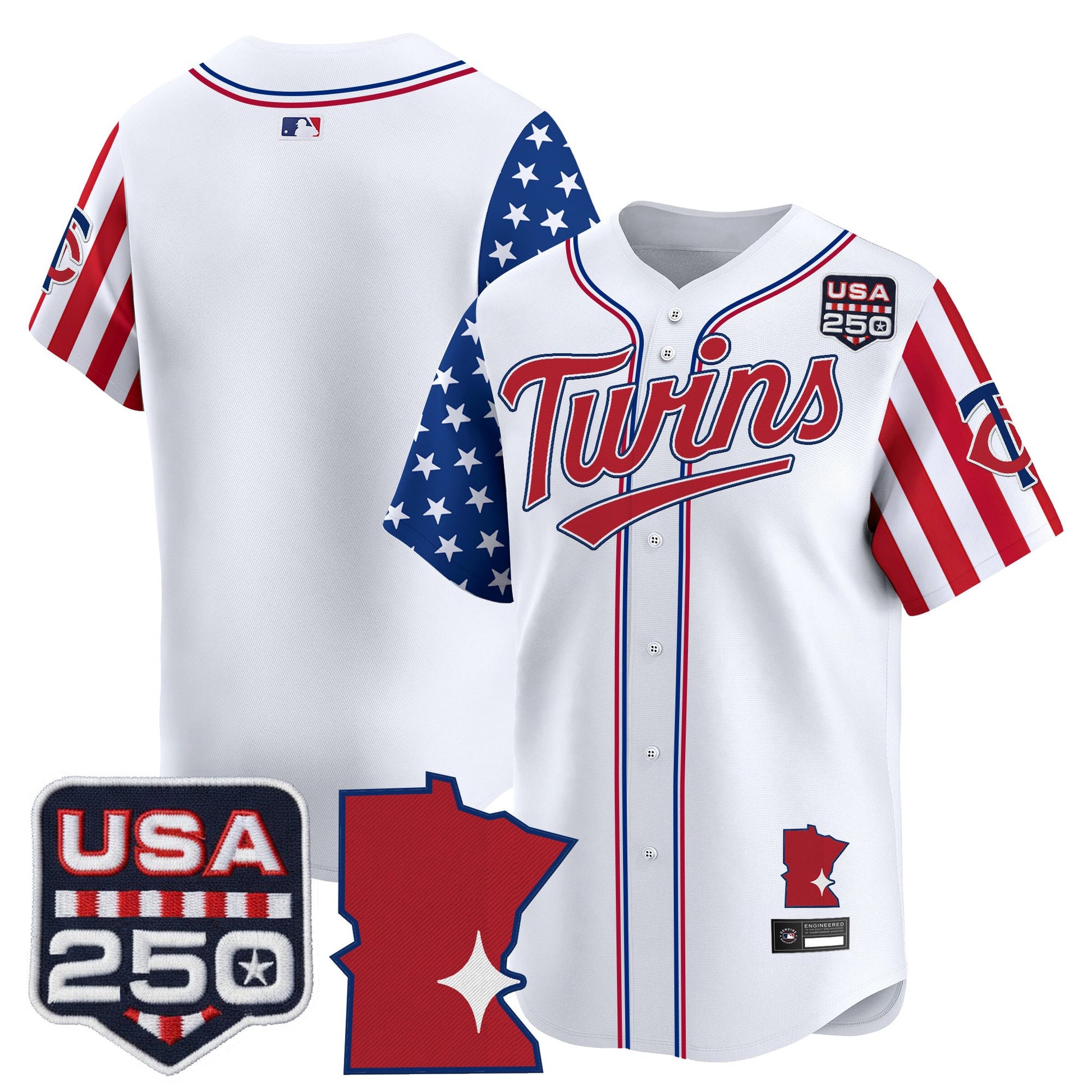 Minnesota Twins "America 250 Edition" Vapor Premier Limited Jersey - All Stitched