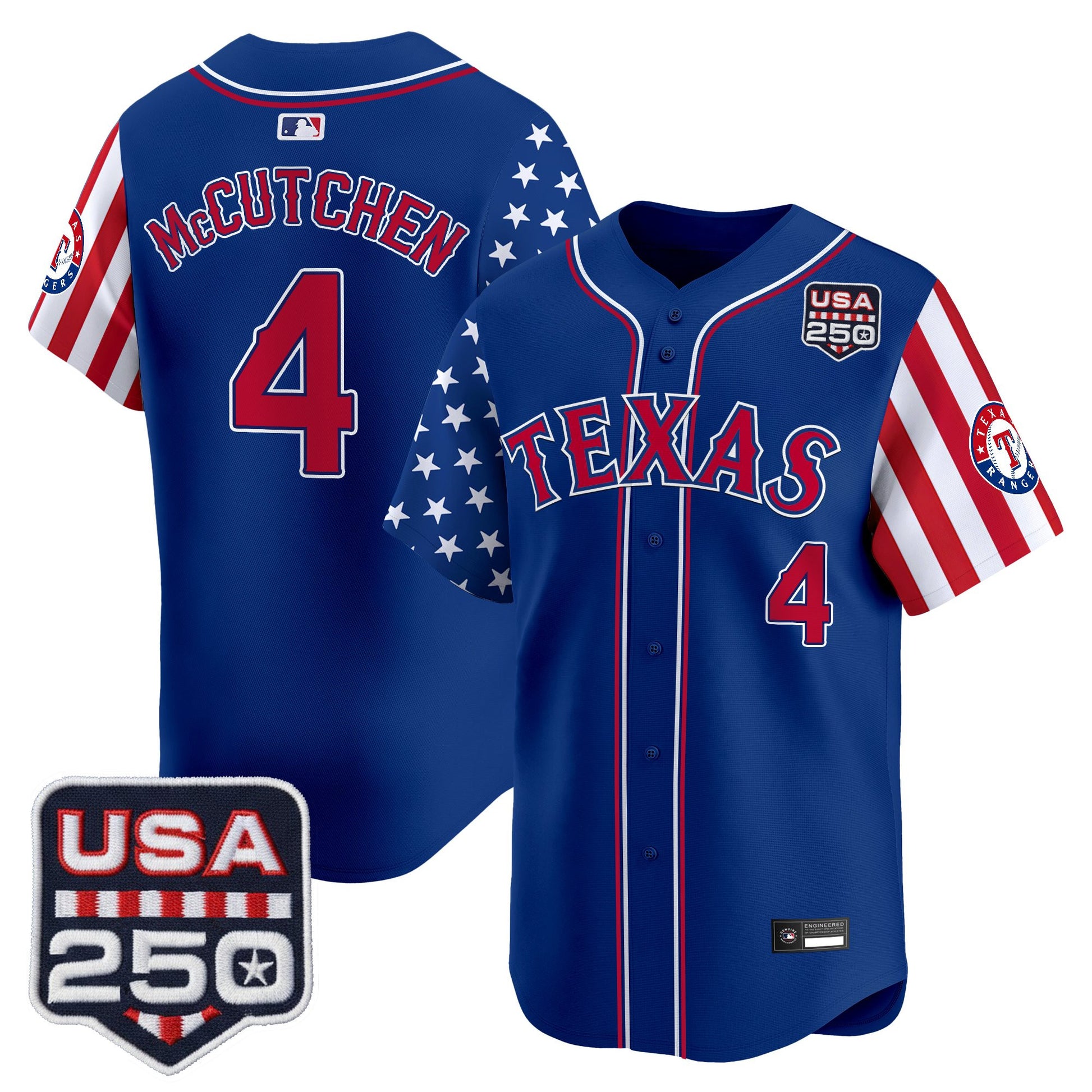 Texas Rangers "America 250 Edition" Vapor Premier Limited Jersey - All Stitched