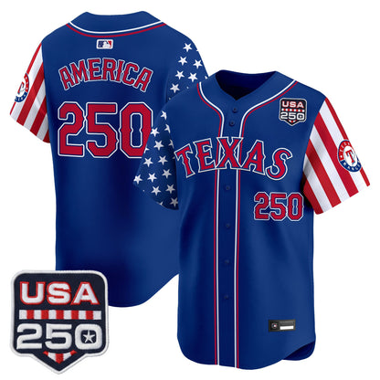 Texas Rangers "America 250 Edition" Vapor Premier Limited Jersey - All Stitched
