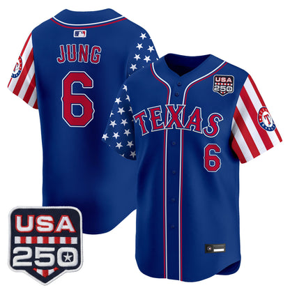 Texas Rangers "America 250 Edition" Vapor Premier Limited Jersey - All Stitched