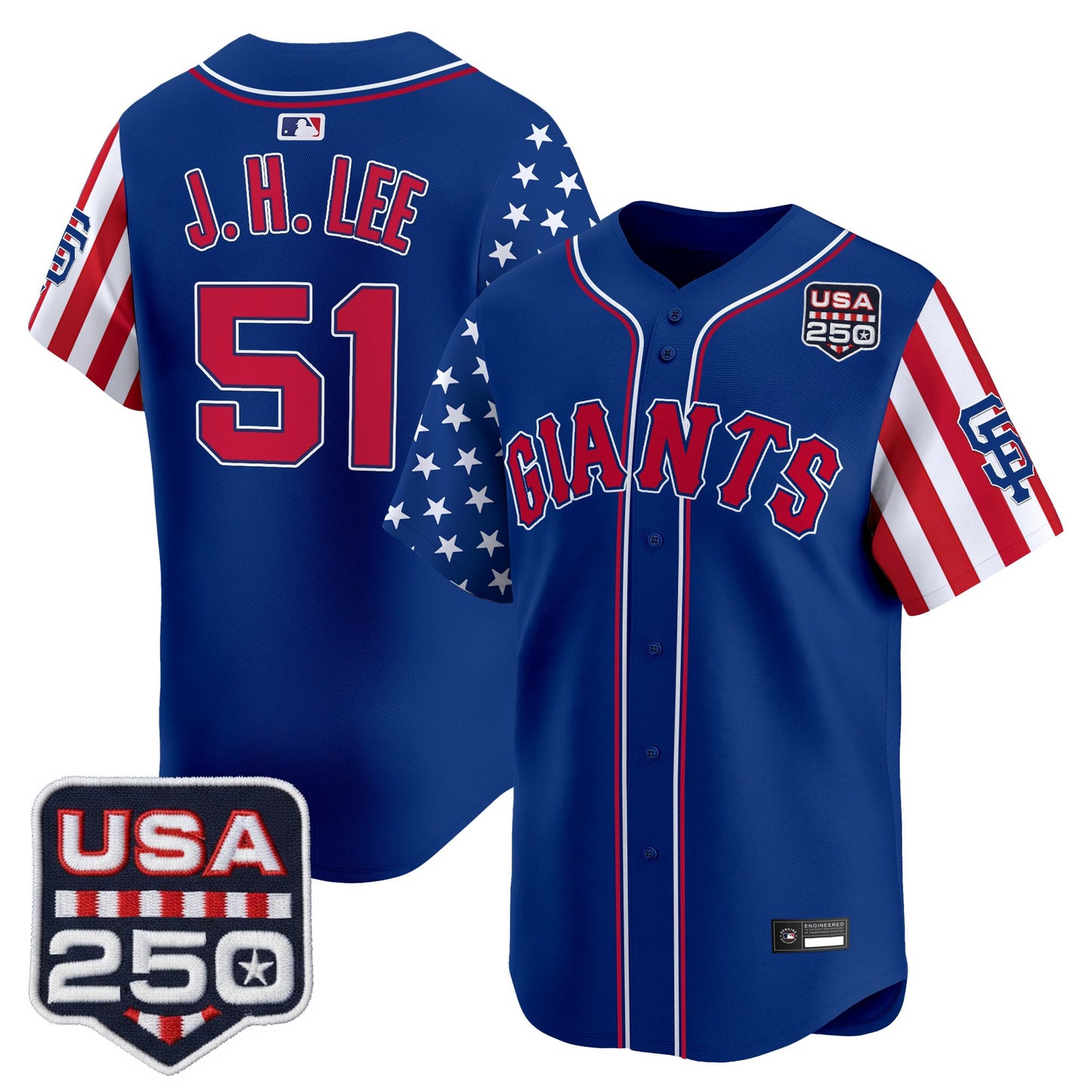 San Francisco Giants "America 250 Edition" Vapor Premier Limited Jersey - All Stitched