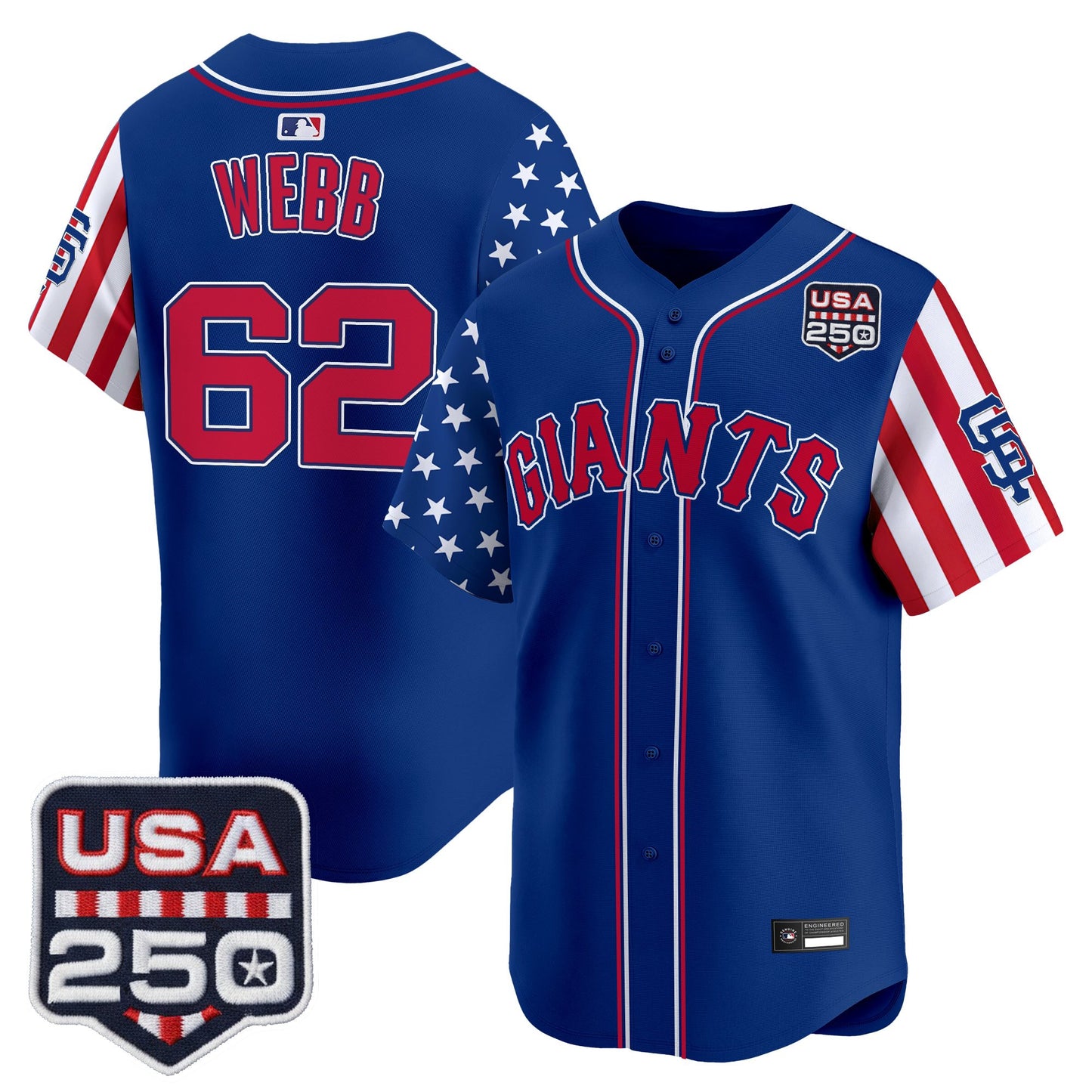San Francisco Giants "America 250 Edition" Vapor Premier Limited Jersey - All Stitched