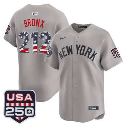 Men's New York Yankees USA 250 Fourth of July Vapor Premier Limited Jersey - All Stitched