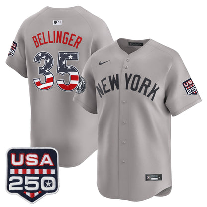 Men's New York Yankees USA 250 Fourth of July Vapor Premier Limited Jersey - All Stitched