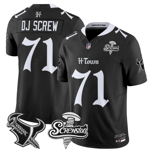 Houston Texans DJ Screw Vapor Limited Jersey - Gothic Edition - All Stitched
