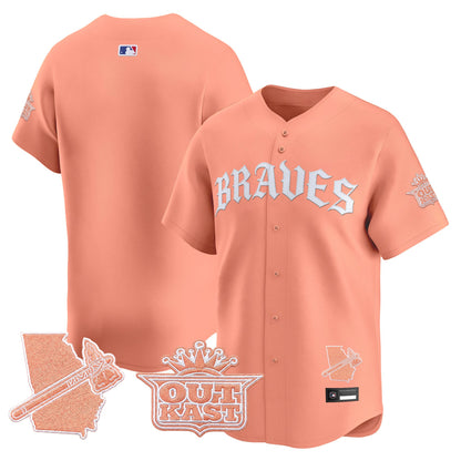  Atlanta Braves 'Old English Edition' Vapor Premier Limited Jersey - All Stitched