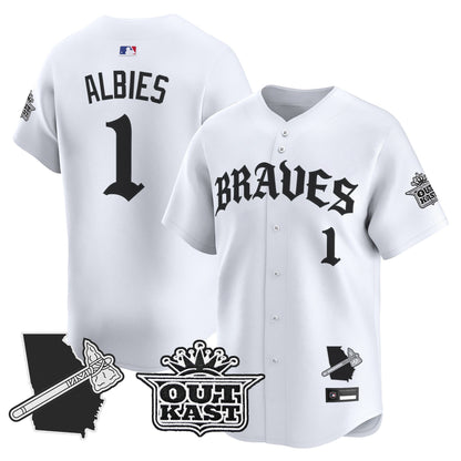  Atlanta Braves 'Old English Edition' Vapor Premier Limited Jersey - All Stitched