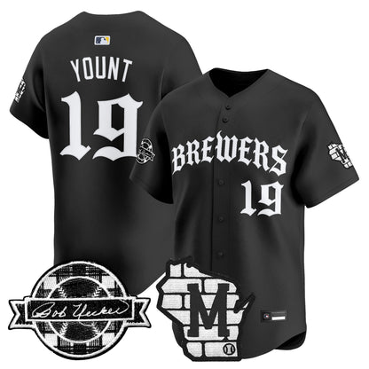 Milwaukee Brewers 'Old English Edition' Vapor Premier Limited Jersey - All Stitched