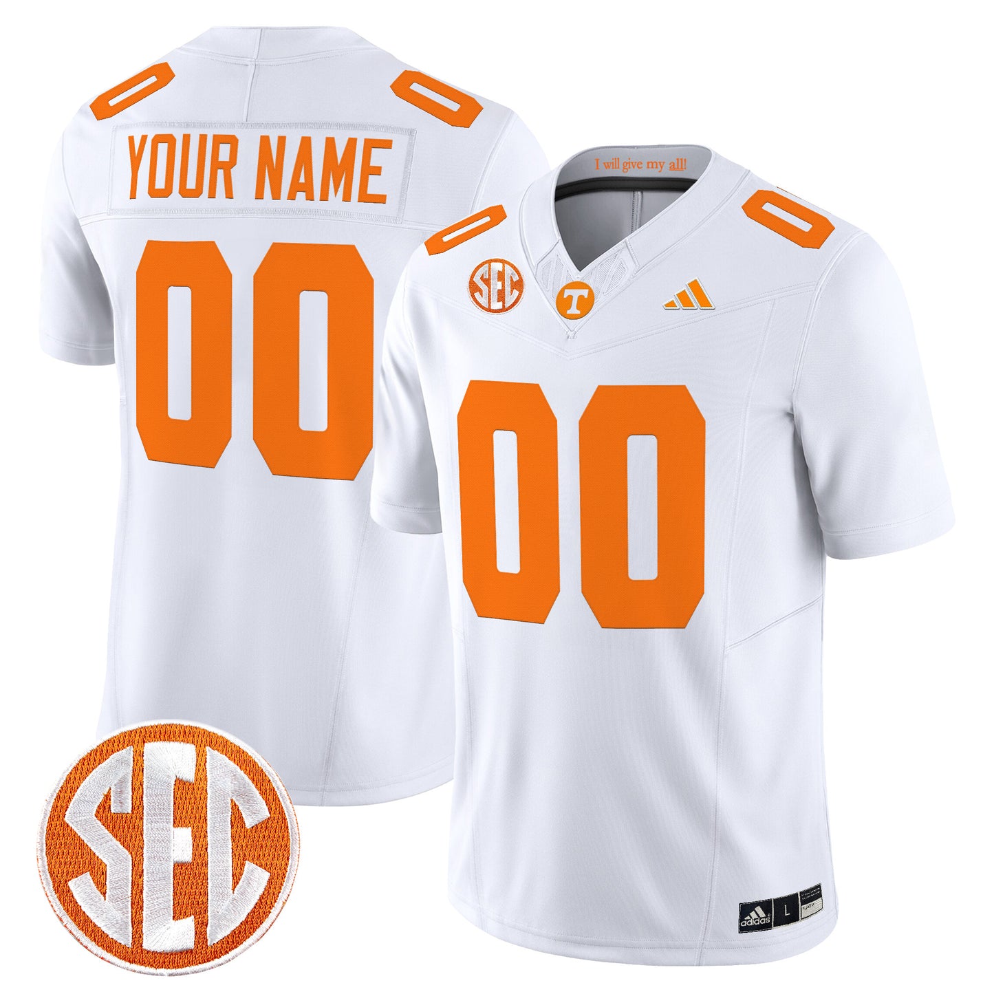 Tennessee Volunteers 2026 Vapor Limited Custom Jersey - All Stitched