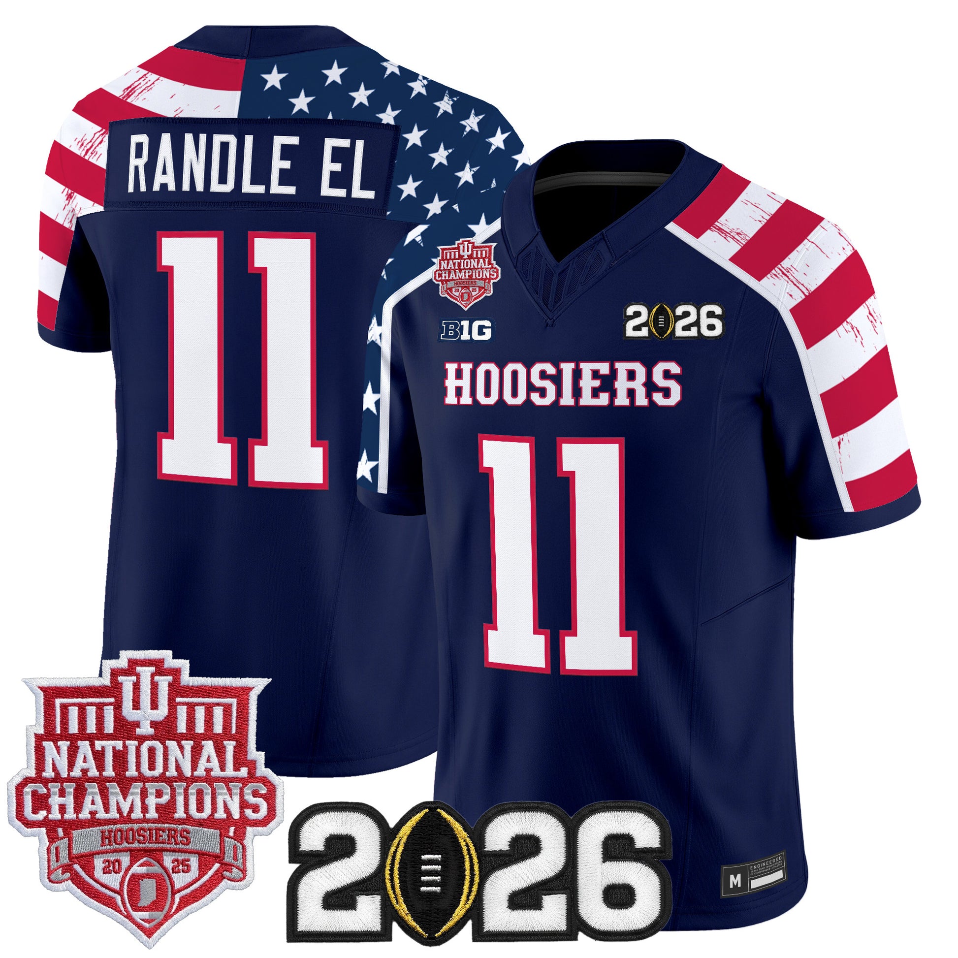 Indiana Hoosiers "America 250 Edition" Vapor Limited Jersey - Stitched