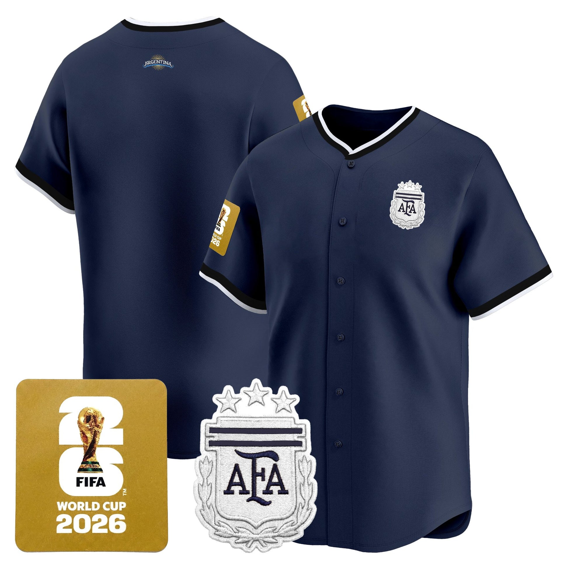  Argentina 2026 Vapor Baseball Jersey - All Stitched