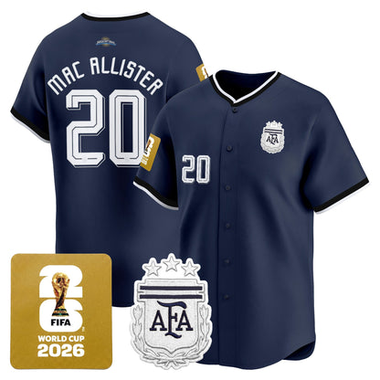  Argentina 2026 Vapor Baseball Jersey - All Stitched